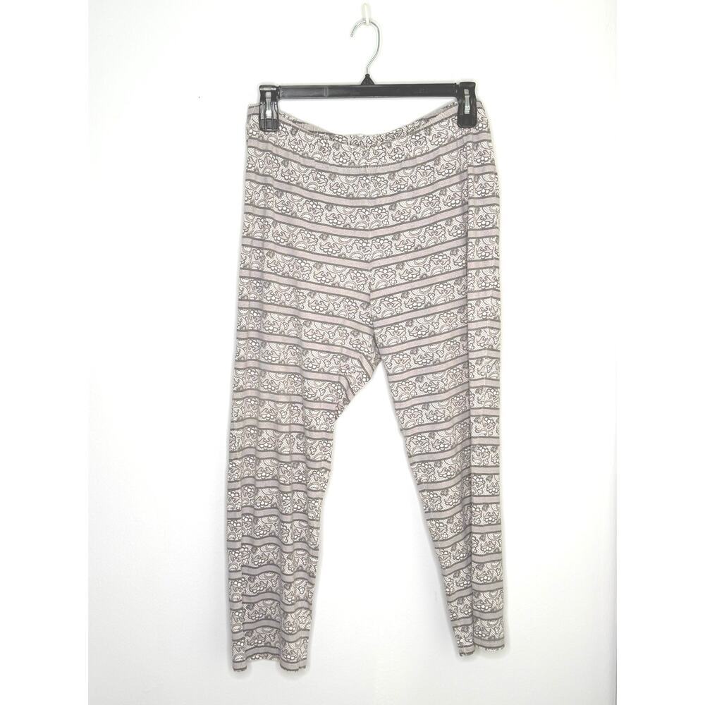 Ulla Popken Pink Black Womens 100% Cotton Pull On Pajama Pants Sz 16/18 Plus